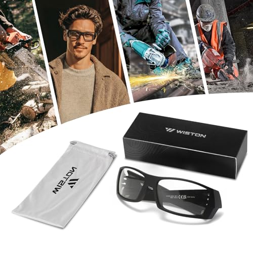 Image of WISTON Z87 Sunglasses Wrap Around Sunglasses for Men Rectangular Safety Glasses UV400 for Sport Working 8231