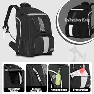   Petsfit-Pet-Dog-Carrier-Backpack-with-Upgraded-Weight-Reduction-Design-Cat-Dog-Backpack-with-Large-Ventilations-Easy-Fit-for-Traveling-Hiking-Camping-for-Small-Medium-Dogs-and-Cat-Black
