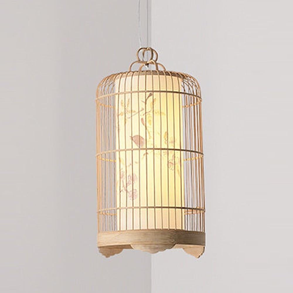 TONFON Unique Bamboo Art Chandeliers Lantern Pendant Light