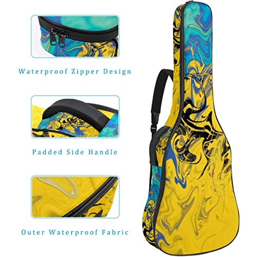 Housse imperméable pour guitare acoustique avec double bandoulière et poche Motif art abstrait, Multicolore 02, 42.9×16… - Les Beatles, Paul McCartney, John Lennon, RIngo Starr, George Harrison Housse imperméable pour guitare acoustique avec double bandoulière et poche Motif art abstrait, Multicolore 02, 42.9x16… – Image 5