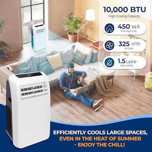 Serenelife SLACHT108 Small Air Conditioner Portable 10,000 Btu thumb #1
