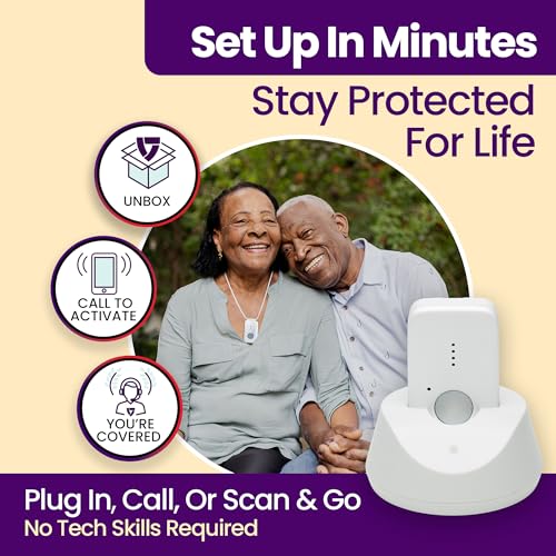 Medical Guardian MGMini | Medical Alert Device for Seniors | Water-Resistant, Emergency Call Button, 24/7 Monitoring, Step Counter, GPS Tracking | Monthly Subscription Required | Pearl - Image 4