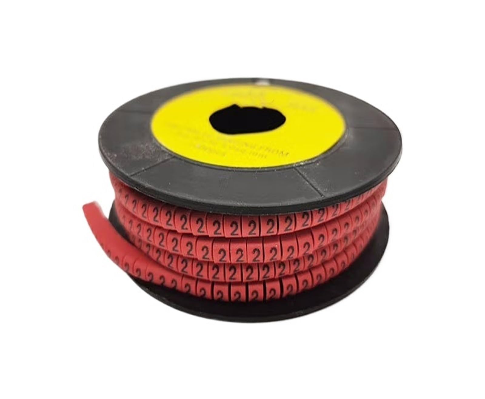 Lyhydma Color-02 Cable Wire Marker 250/500/1000Pcs 0 To 9 Number Wire Marker Spiral Wrapping Colored