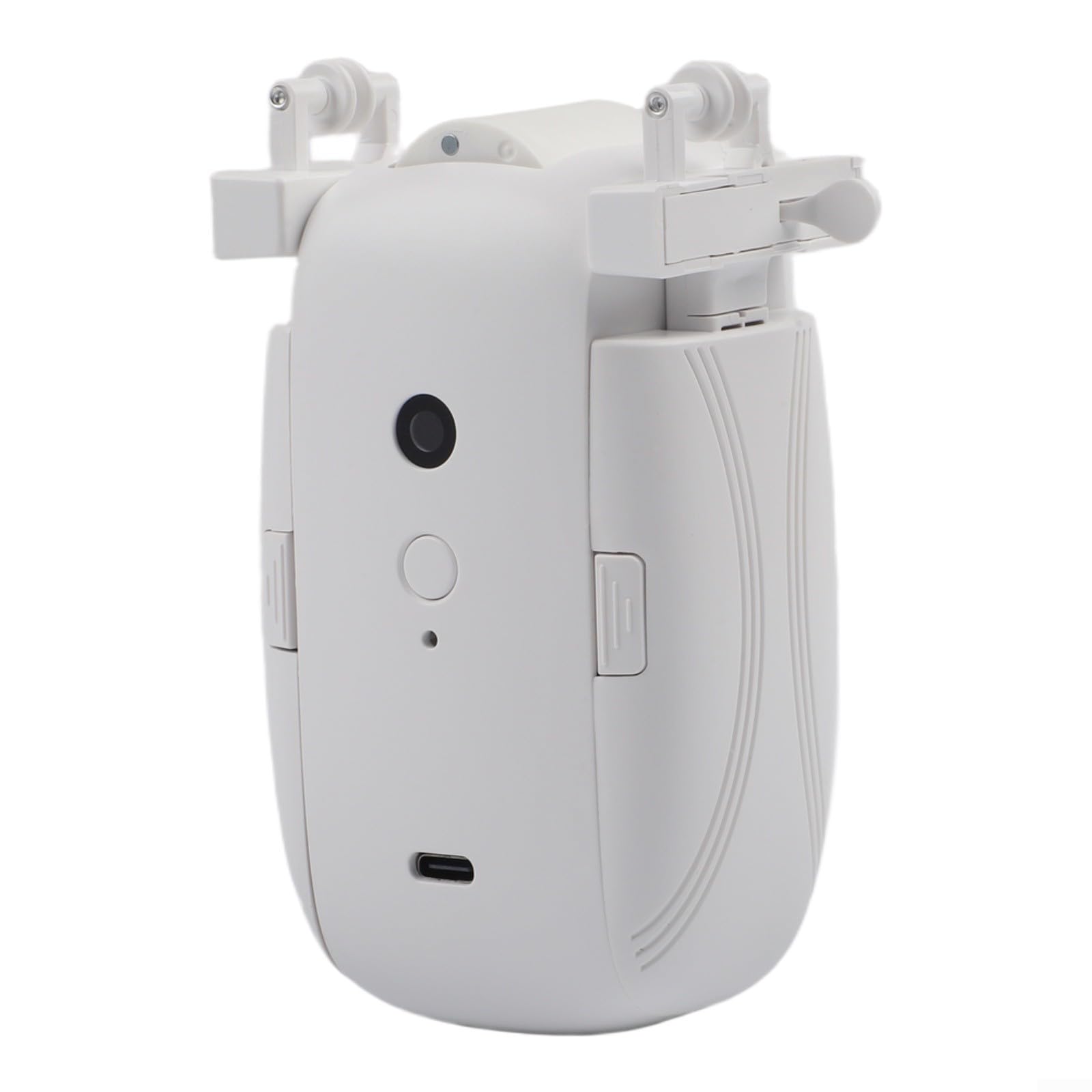 Motore di automazione per tende telecomandato wireless integrato, 4000 mAh, driver per tende automatico compatibile con pali romani tipo U e I binari per finestre per uso interno (1 pezzo TU)