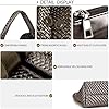 JINMANXUE Damen-Handtasche aus veganem Leder, handgewebt, modische Schultertasche, Top-Griff, Unterarmtasche mit Geldbörse, Bronze #4