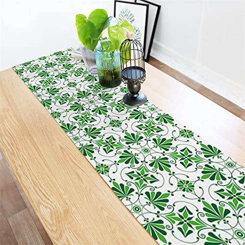 Chemin de table vert pour protéger et sublimer votre table de fête