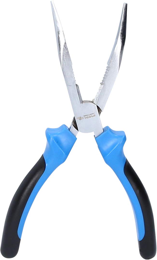 BRILLIANT TOOLSBT060902 Flat Nose Pliers 150 mm Curved [Powered by KS Tools]