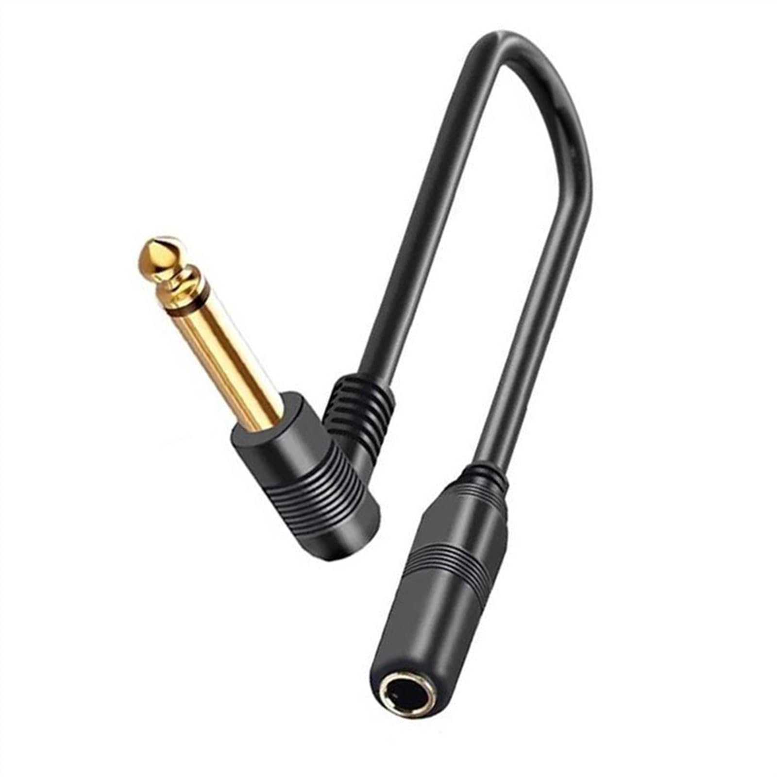 Cable De Audio De Guitarra Varón de ángulo recto de 90 grados 6.35m m al cable de de extensión hembra 1/4" cable estéreo de Jack mono (Color : 3/4, Size : 300cm)