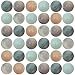 Natural Stone Beads 100pcs 8mm Amazonite Round Genuine Real Stone Beading Loose Gemstone Hole Size 1mm DIY Charm Smooth Beads for Bracelet Necklace Earrings Jewelry Making (Amazonite Stone)