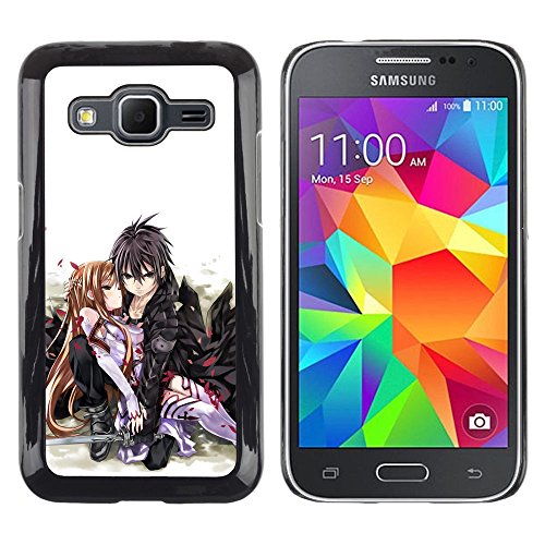 GIFT CHOICE / SmartPhone Cell Phone Hard Protective Case Cover for Samsung Galaxy Core Prime /JAPANESE ANIME COUPLE/