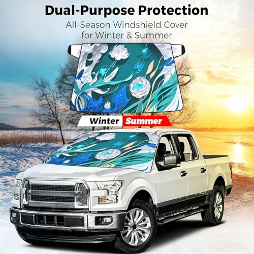 Protector de parabrisas Blue Fly con libélulas para parkings exteriores 5