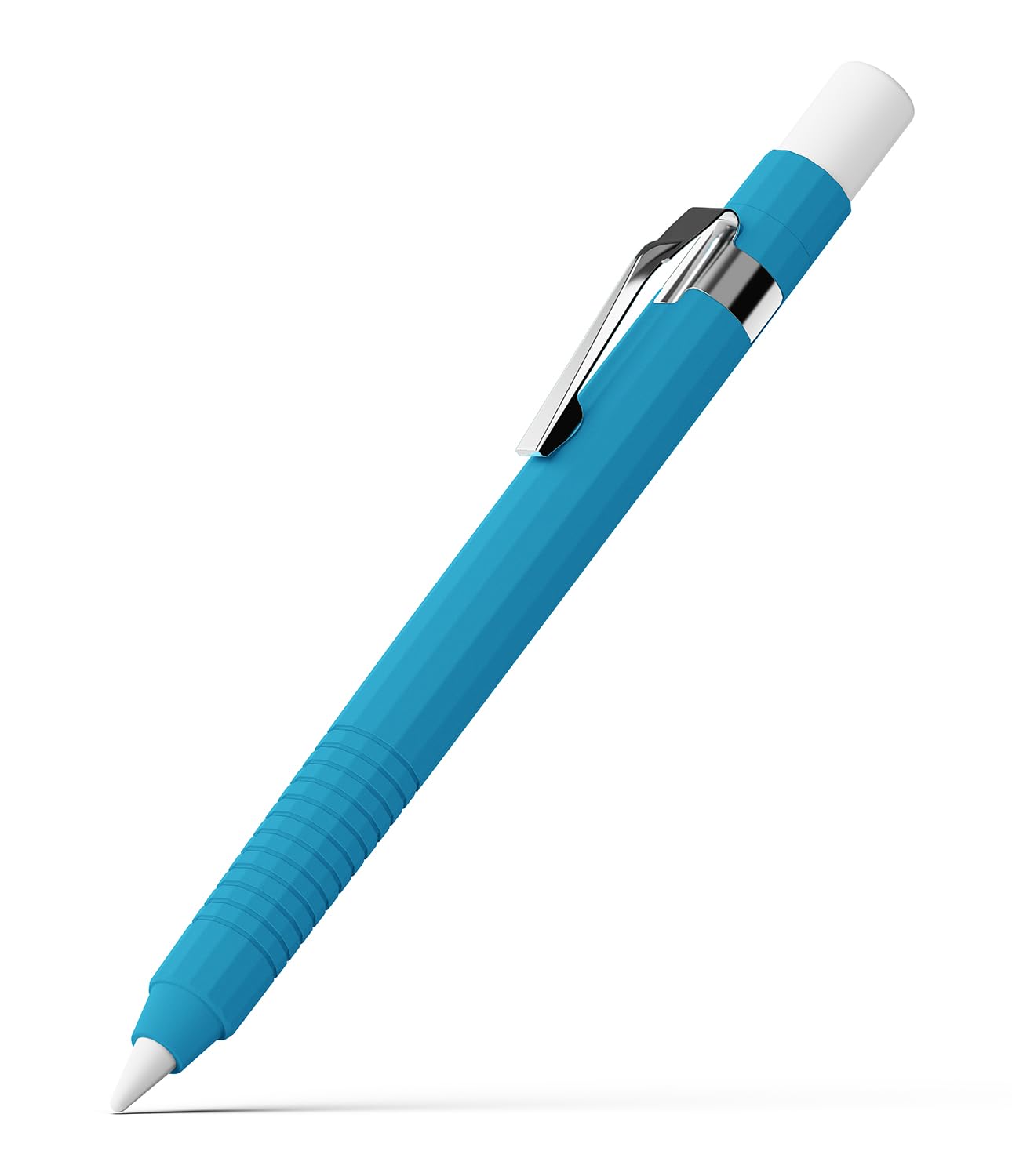Ringke Silicone Drafting Pencil Case Compatible with Apple Pencil Pro/Apple Pencil 2nd Generation Case, Soft Silicone Non-Slip Secure Grip Classic Design Protective Cover - Blue-image-11