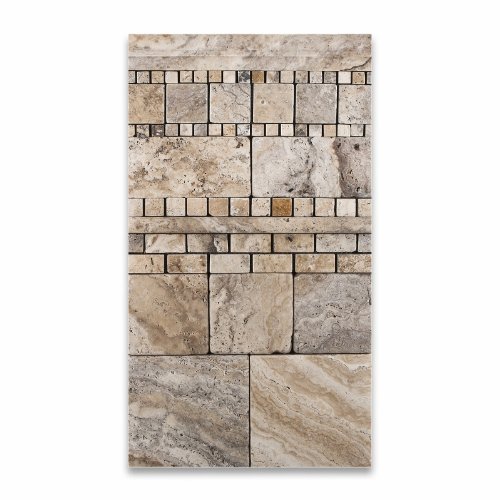 Philadelphia Travertine Honed 2 X 12 Og-1 Chair Rail Liner Trim - 4" Sample #TOP4