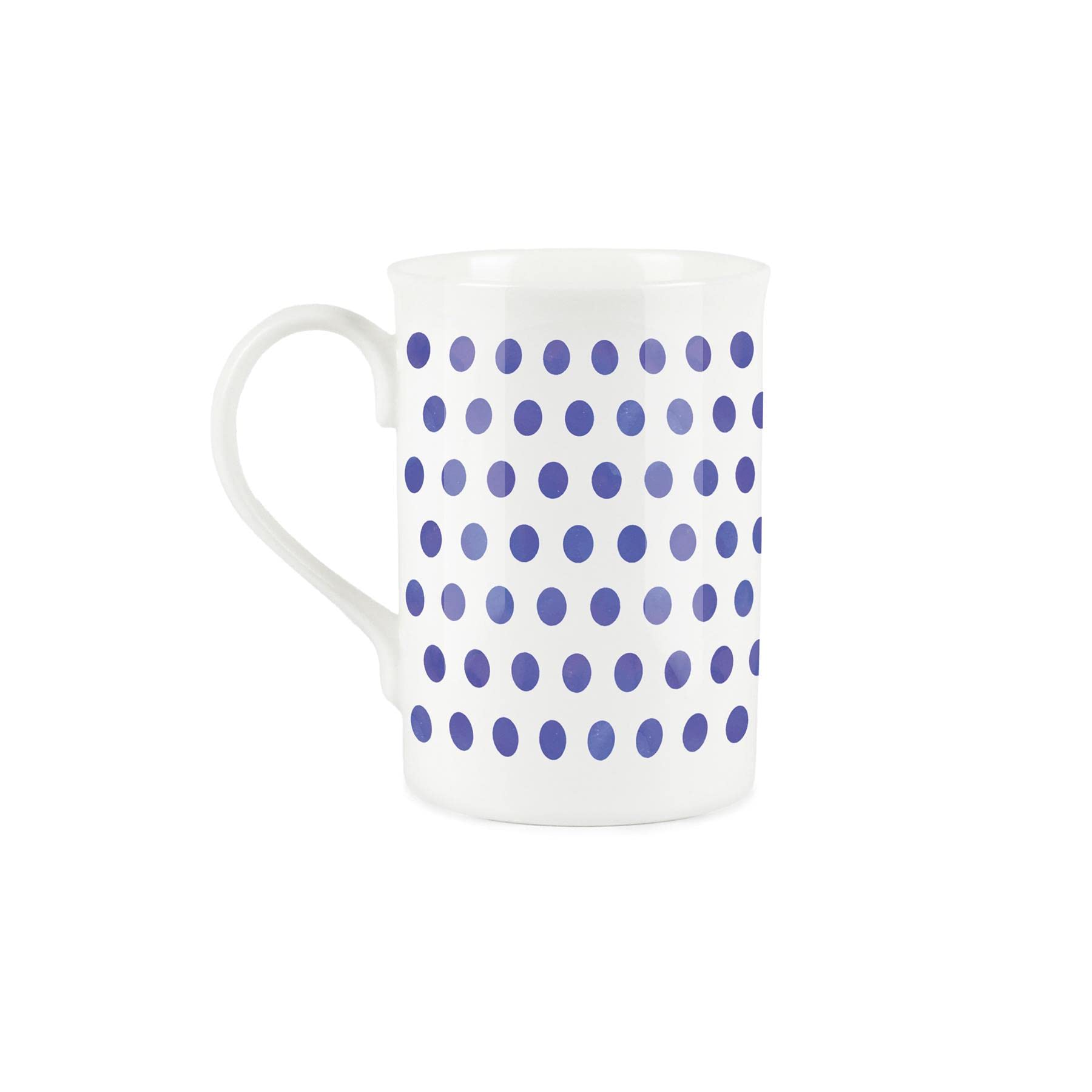 Purely Home Indigo Polka Dots Spots Pops Mug - Fine Bone China Gift/Present Mug for Pops Grandpa Grandad, White/Indigo - Image 2