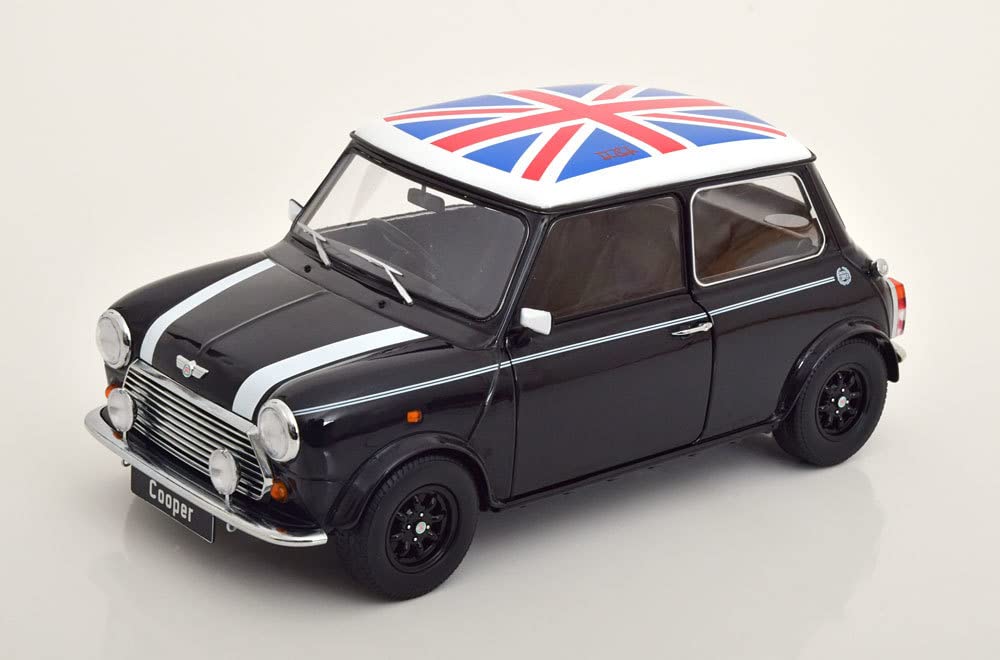MINI 1/12スケールモデル ホワイト Amazon | KK scale 1/12 RHD black white Union Jack ダイ