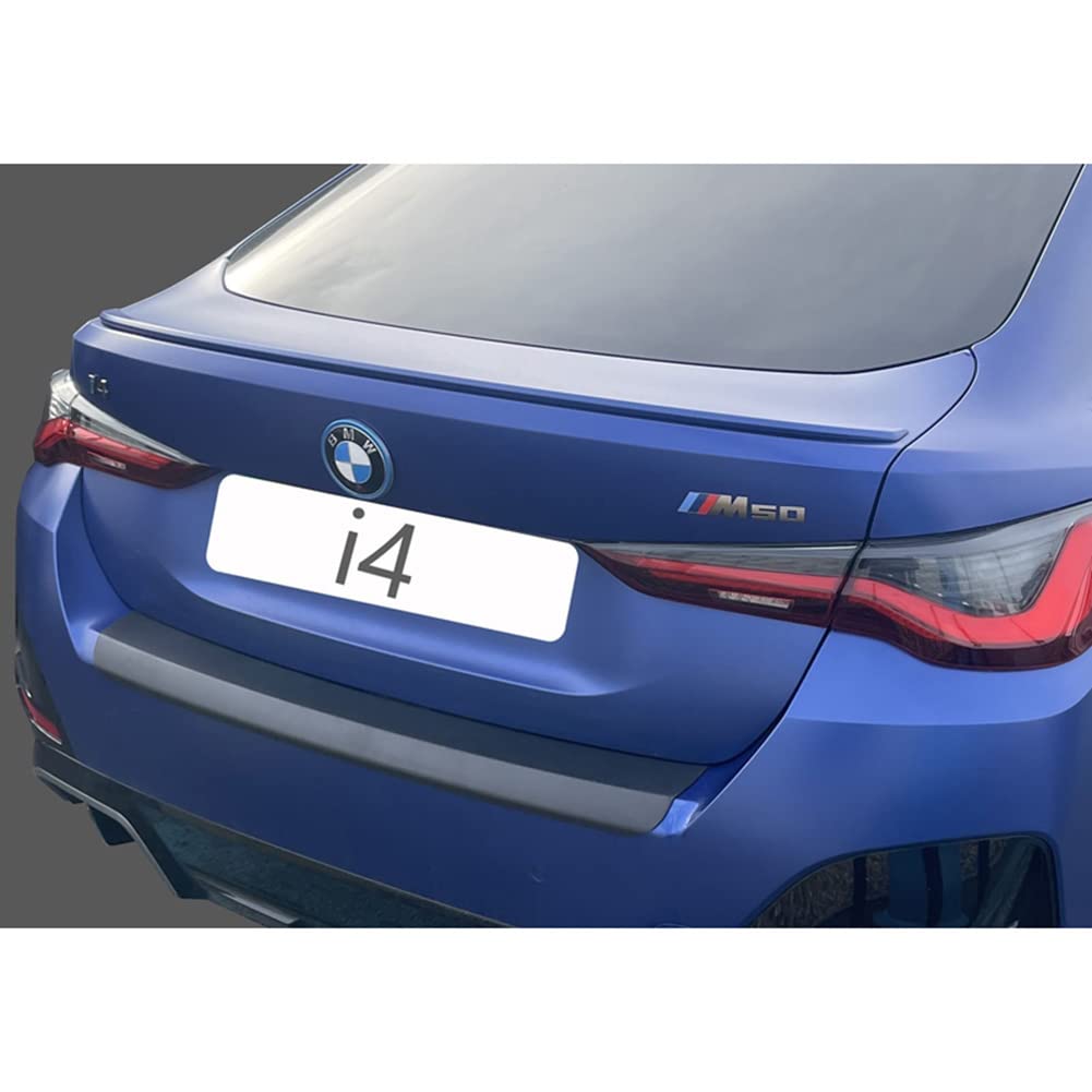 RGM Protector del Parachoques Trasero ABS Compatible con BMW i4 (G26) 'M' / M-Sport 2021- Negro