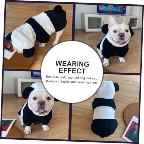 Disfraz para perro panda cálido y suave talla M miniatura 7