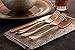 Rose Gold 160-Piece Disposable Flatware Set - Silverware, 80 Forks, 40 Spoons, 40 Knives - Heavy Duty for Party, Event or Bulk Packs