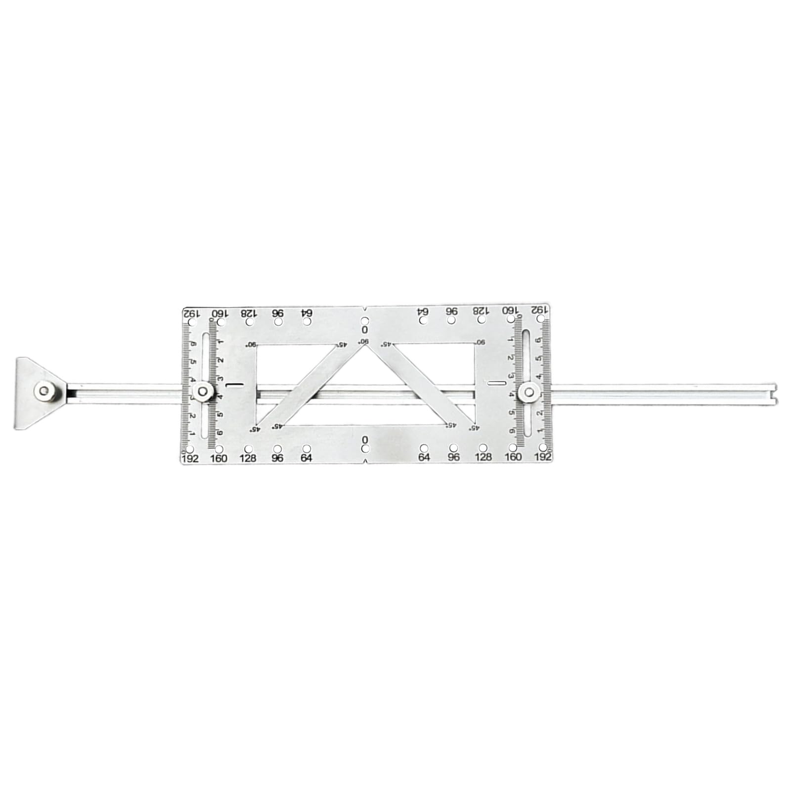 Buxuaaaa Professional Cabinet Handle Drill Jigs Cabinet Handle Template With Measurement Marking For Accurate Hole Alignment Hole Drilling Guide For