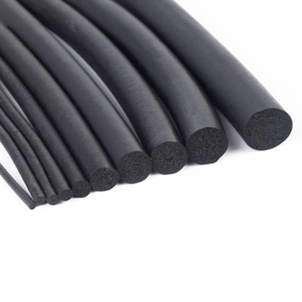 Tira de Sellado de Espuma de Silicona, Tira de Sellado Espuma Silicona, Junta tórica Redonda, cordón línea, Amortiguador Moldeado, diámetro 3-10mm | 20m,Dia 6mm