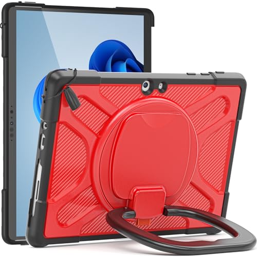 Coque Microsoft Surface Pro 7 6 5 4 robuste housse antichoc 12.3 pouces rouge