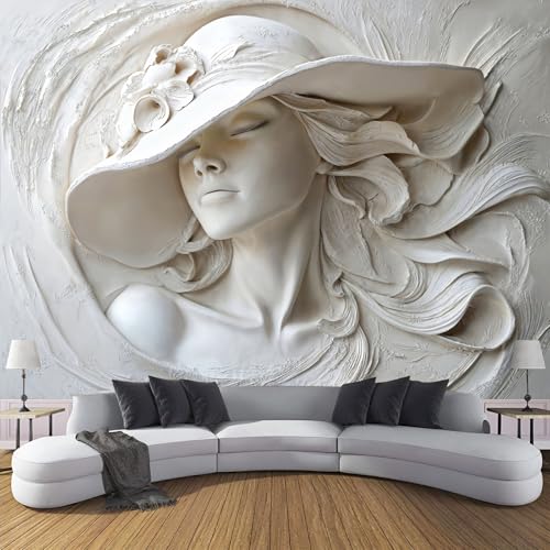 Papier peint relief 3D pour masquer les défauts des grands murs - 3