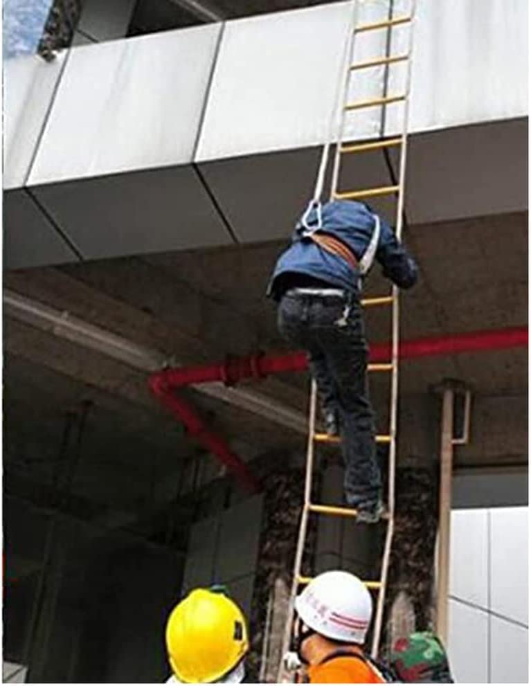 Generico Scala di Corda, Scale di Emergenza, Scala di Emergenza in Corda (da 2 a 10 Piani), Scala di Emergenza antincendio, Scale di Sicurezza con moschettoni, Scale di Emergenza in Nylon compatte e