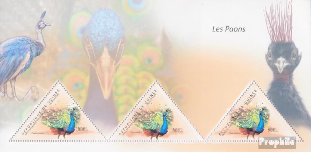 Guinea Miniature Sheet 1990 (Complete. Issue) unmounted Mint/Never hinged ** MNH 2011 Peacock (Pavo cristatus) (Stamps for Collectors) Birds