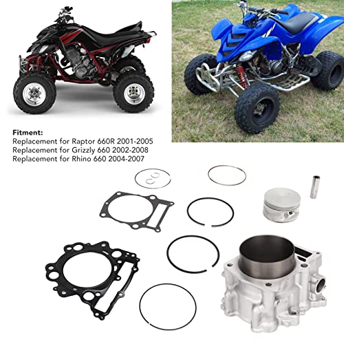Kit de Junta de Pistão de Cilindro 686cc de Alta Resistência, 102mm, para Raptor 660r 2001-2005, Con