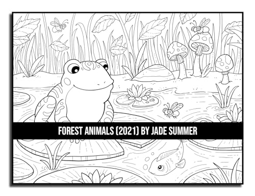 Forest Animals: An Adult Coloring Book with 50 Adorable Images of Woodland Creatures, Beautiful Flowers, Nature Scenes, and More! - Image 35