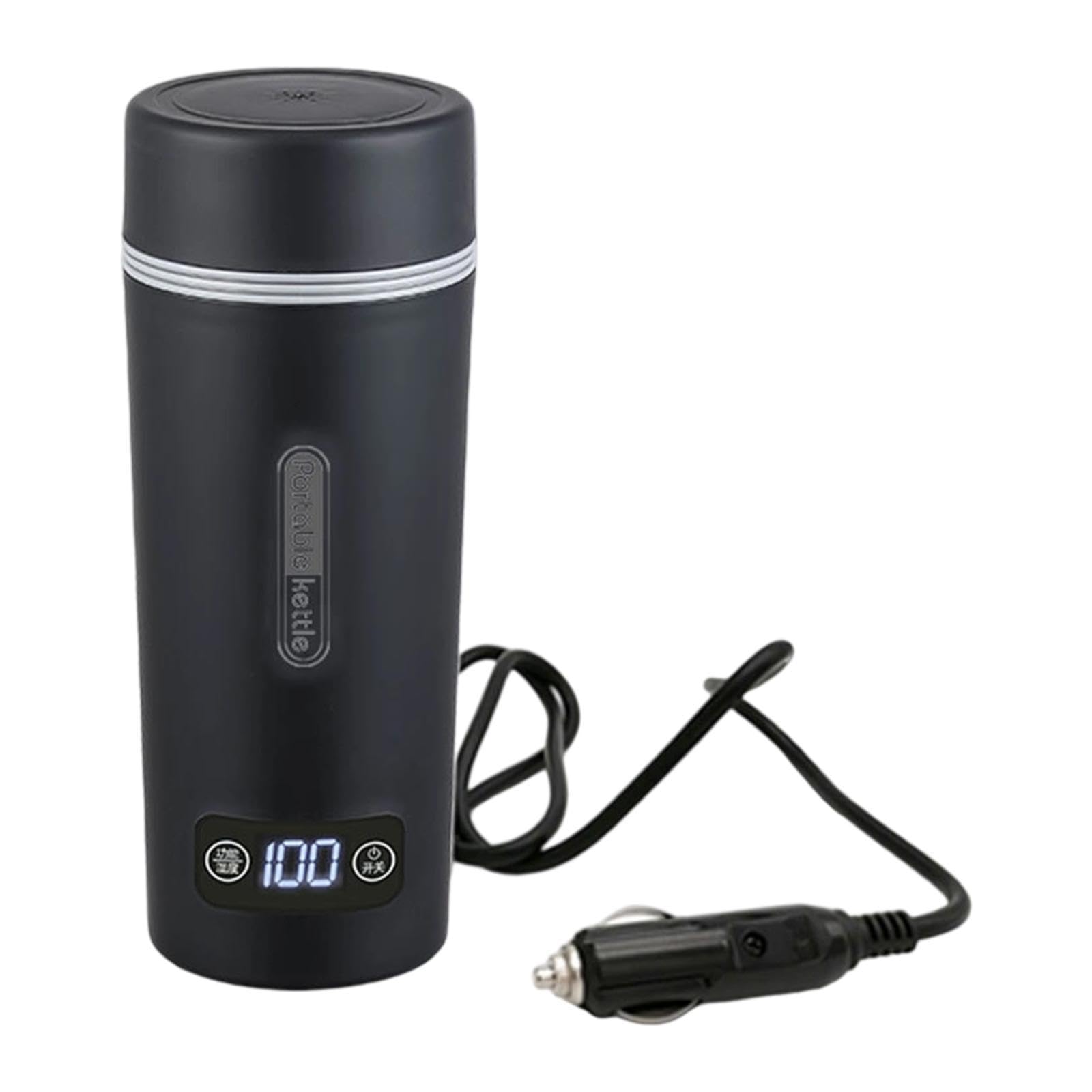 Car Kettle Coffee Practical Car Heating Cup for Commuti | Car Kettle Coffee Practical Heating Cup for Commuting Outdoor Road Trips 12V Stainless Steel Pp-image-38