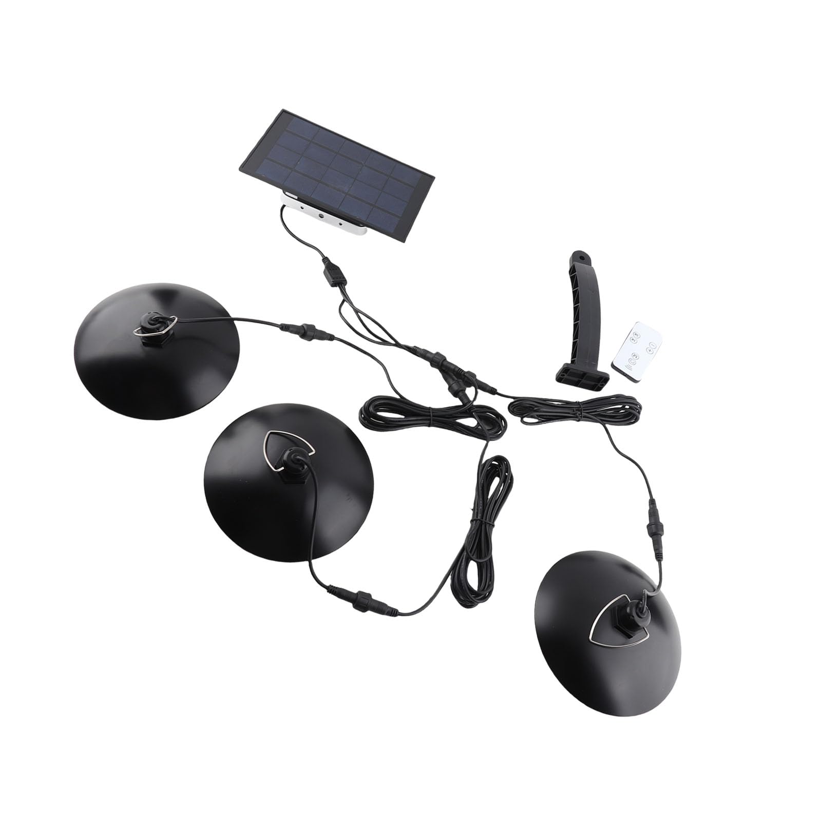 Cocoarm Luce Solare Esterna, Lampada LED Pendant con 3 Teste Regolabili,