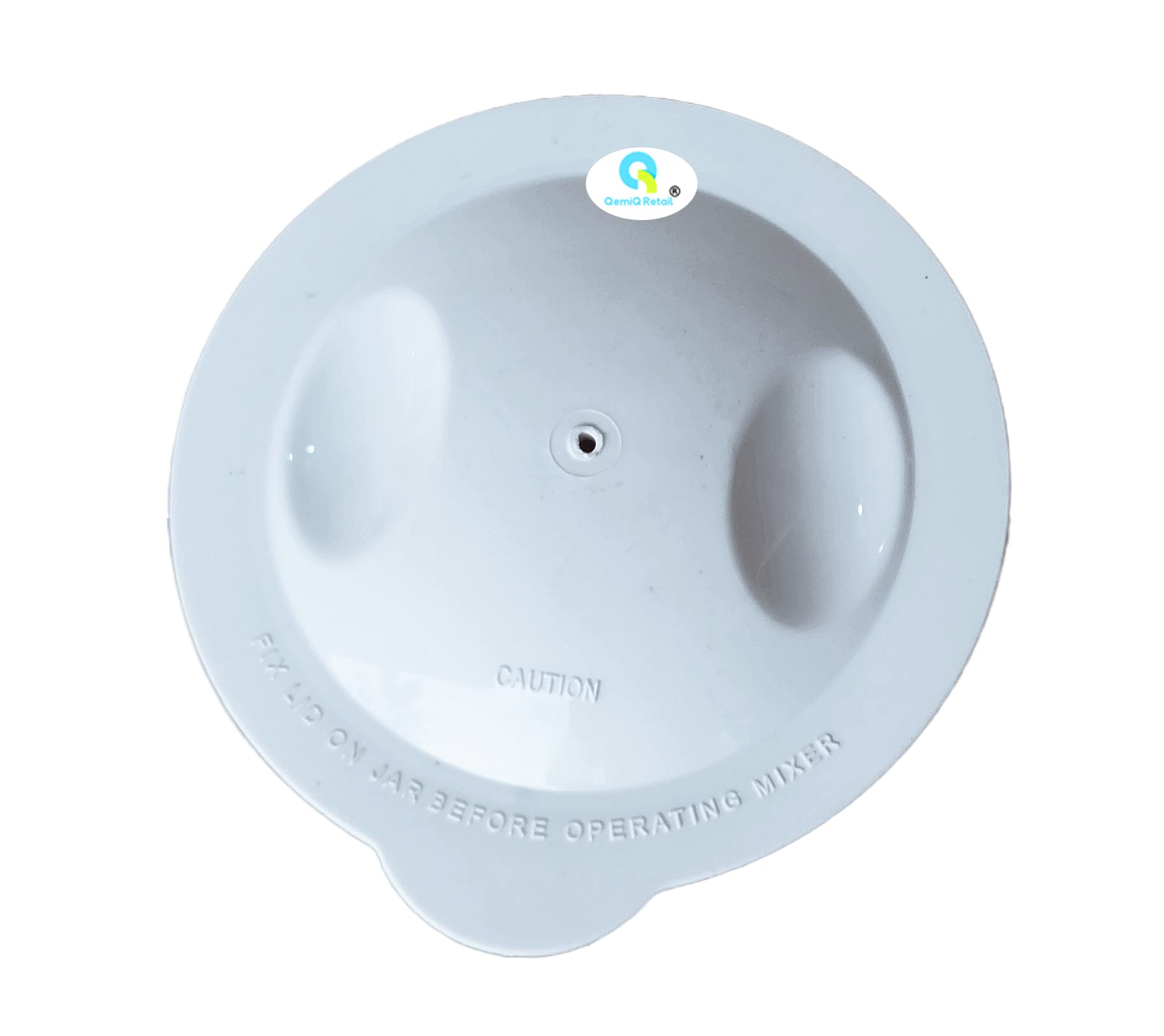QemiQ Retail� - Mixer Grinder- (Medium jar lid/Cap with Silicone Gasket)-Fits- PREETHI Blue Leaf(Diameter: 11 cm White.)-image-13