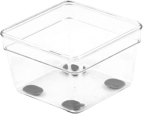 Glad Bandeja de almacenamiento de cajones de plástico, contenedor organizador resistente para el hogar, cocina, baño, dormitorio, oficina, pies