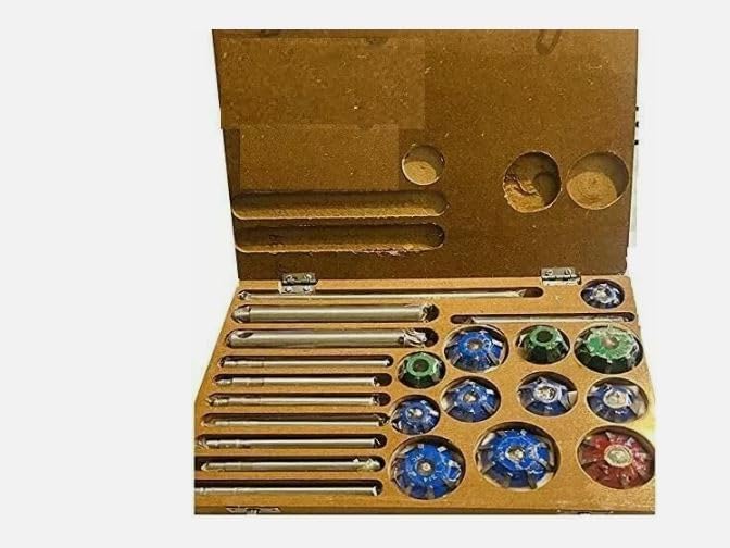 12 Pieces Engine Valve Seat Carbide Face Cutters 30, 45, 70/20 Bore Degree