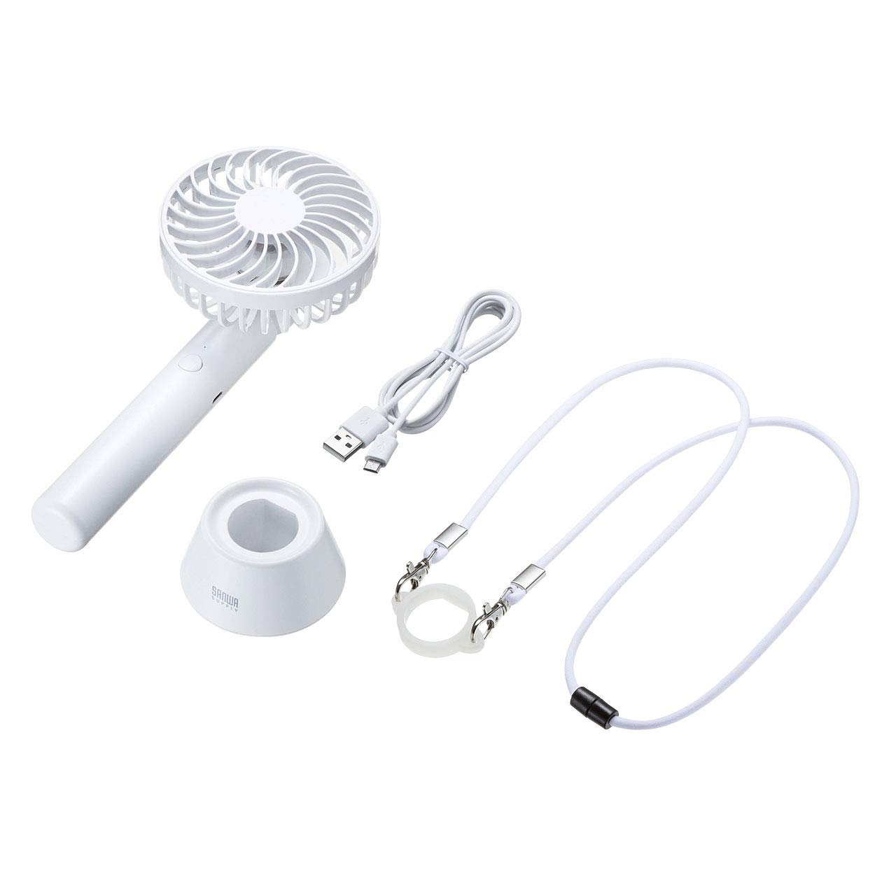 Amazon.co.jp: サンワサプライ ハンディファン 携帯扇風機 充電