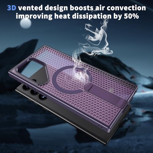 Coque Samsung S22/S23 Ultra MagSafe anti-choc avec structure thermique