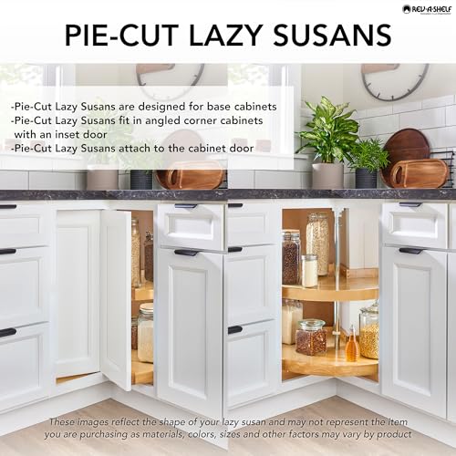 Image of Rev-A-Shelf 2 Tier Pie-Cut Plastic Lazy Susan for Corner Base Cabinets, 24 inch