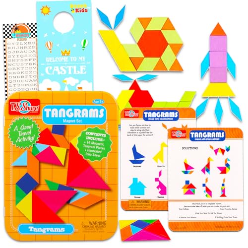 Bendon TANGRAM PLAY SET 14 Pc Magnetic Tangram Puzzle Set cover