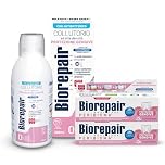 Biorepair, Kit Oral Care Protezione Gengive, Contiene Dentifricio PERIBIOMA Protezione Gengive, 2x75ml, Collutorio Alta Densità Protezione Gengive, 500ml, Con MicroRepair e Probiotici