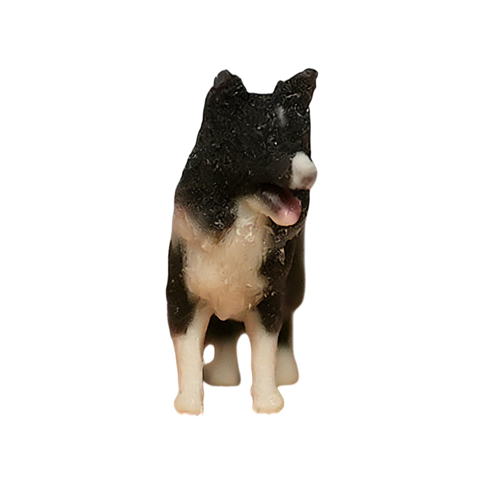 Osniyaw Border Collie Artistic Animal Sculpture 1:64 Scale 3D Printed Miniature Dog Model Resin For Display And Decoration Small Pet Sculpture Collecting