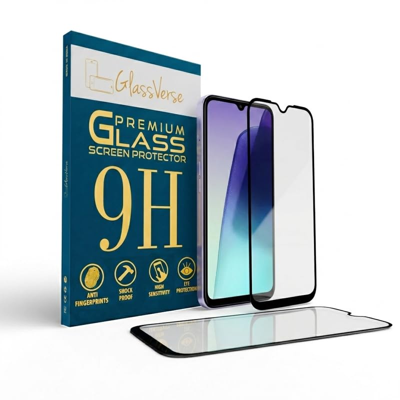 Image of GlassVerse PureView Tempered Glass for Redmi 14C 5G | Crystal Clear, 9H Hardness Screen Protector, Edge to Edge, Case Friendly, Hassle-less Installation Kit Included. (Pack of 2)