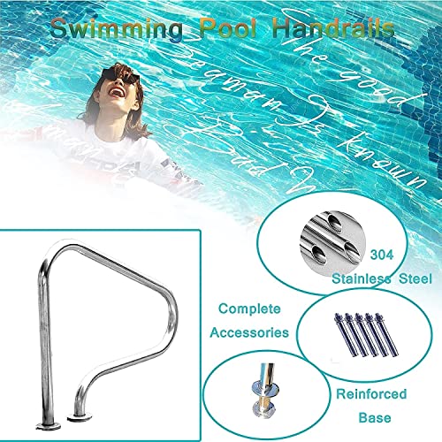 Rampe de piscine en acier inoxydable 304 facile à installer