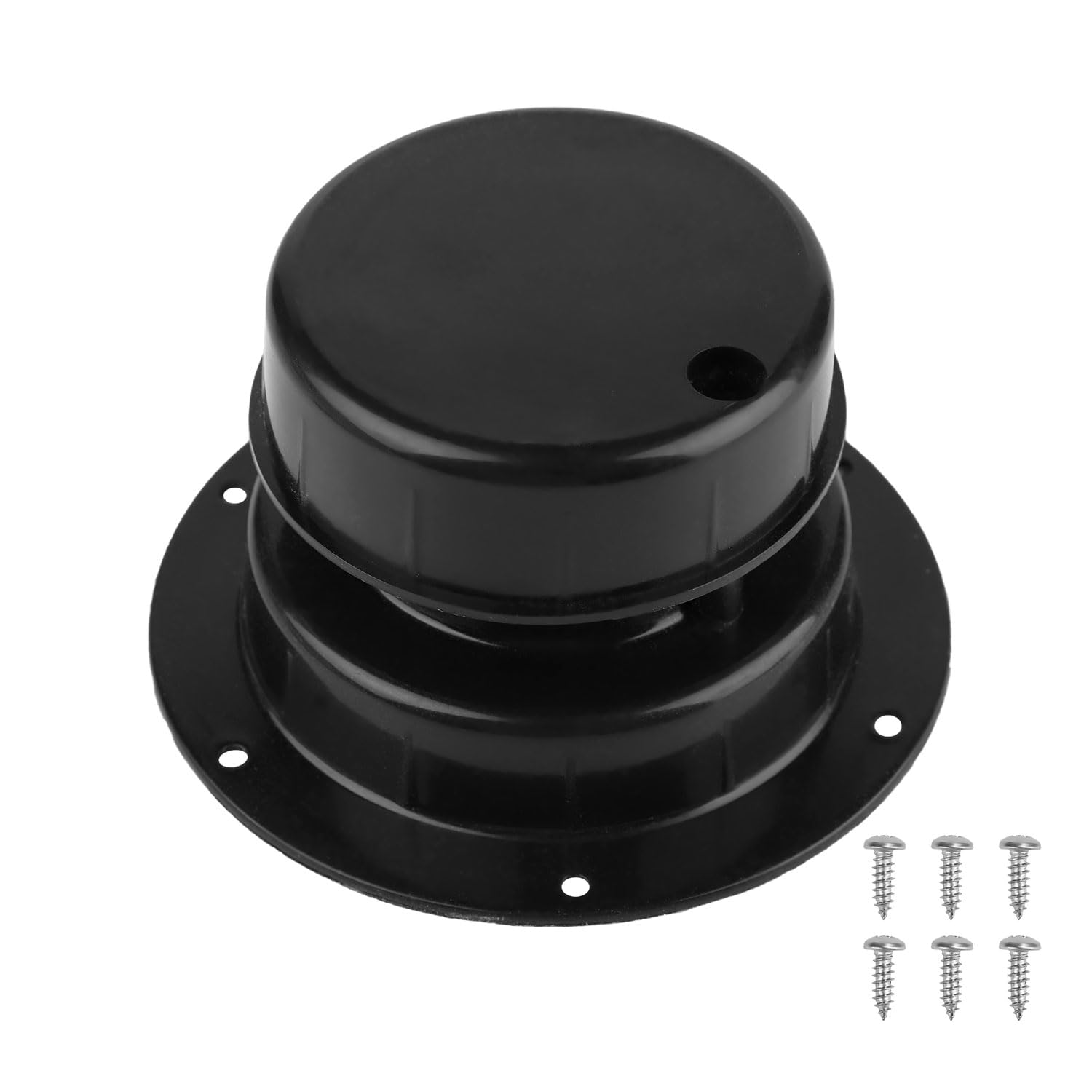 NQEUEPN Cubierta de Ventilación de Techo para RV, Plástico Tapa de Ventilación Techo Caravana Reemplazo para RV Remolque Autocaravana Kit se Adapta a Tuberías de 2,54 a 6cm (Negro)