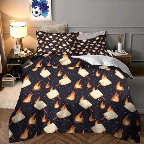 Housse de couette super douce résistante aux lavages lit king size motif armée - 6