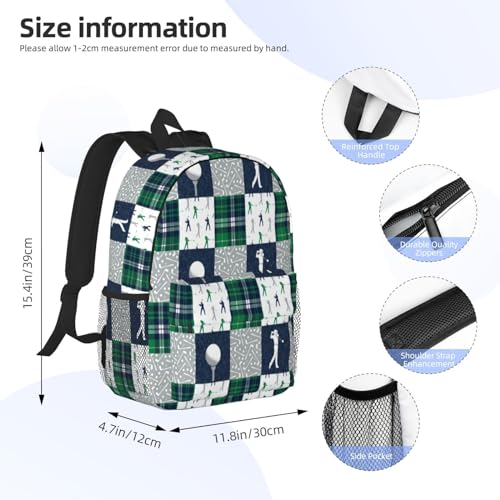 Golf Backpack, Golf Laptop Backpack Cute Funny Sports Golf Ball Casual Daypack Travel Backpack Bag4