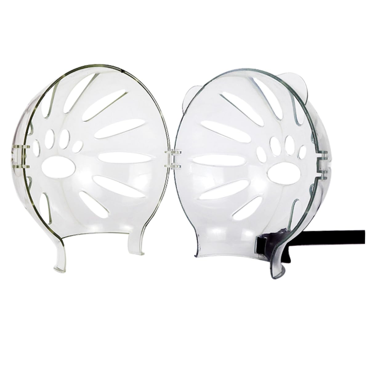 Toddmomy 3piezas Protector Transpirable para Gatos y Transparente Previene Mordeduras y Lameduras para Postquirúrgica