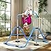 MOPHOTO Heavy Duty Expandable Gymnastics Bars Folding Horizontal Bars, Home Gymnastics Equipment Kip Junior Training Bar for Kids Little Gymnasts with Adjustable Height