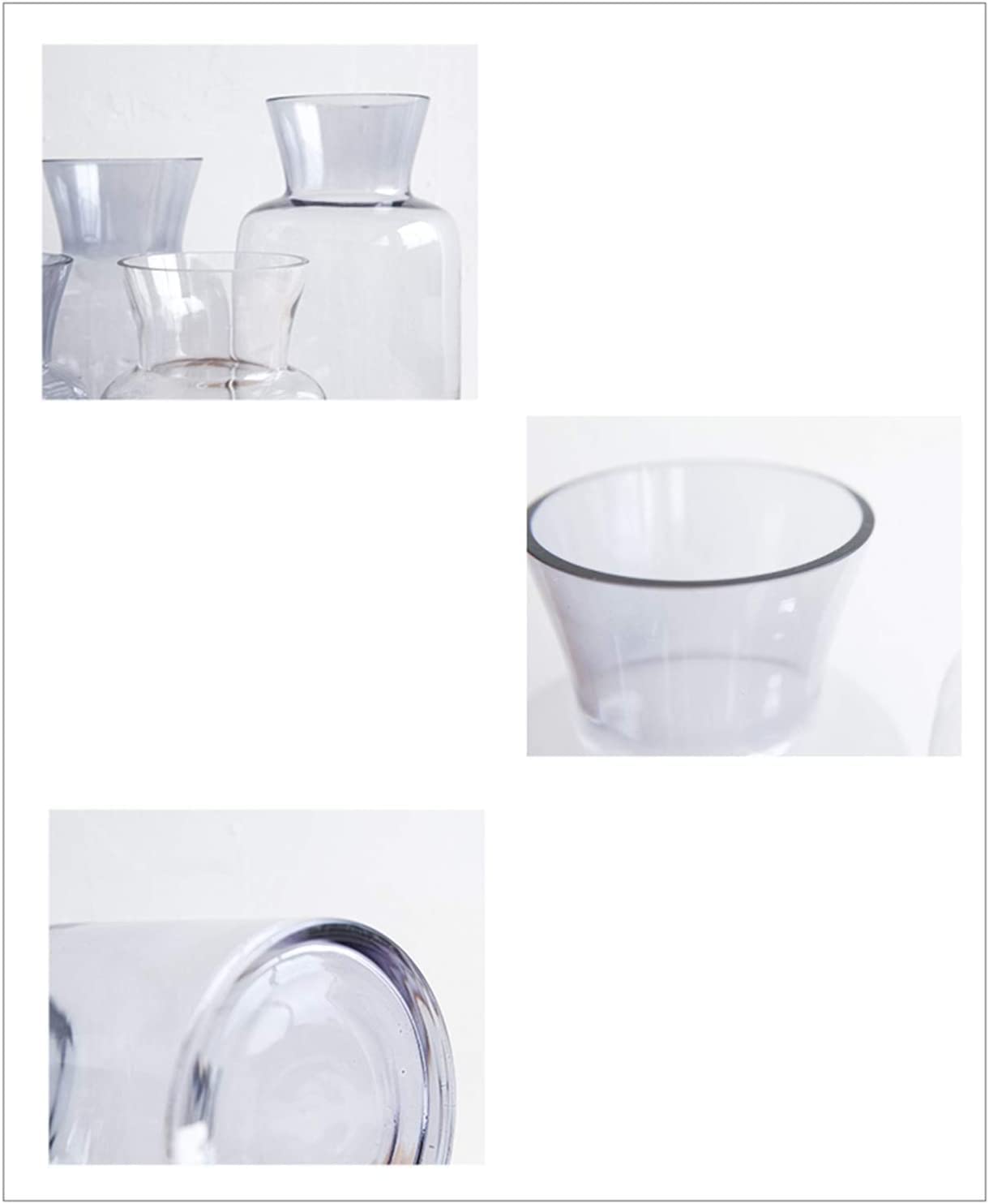 Wisząca donica balkonowa Akcesoria domowe Wazony Zagęszczone przezroczyste wazony, Roślina doniczka hydroponiczna Domowy balkon (przezroczysty 15 * 22CM)