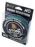 Stork HD, 4-Fach geflochtene Angelschnur 300m (Moosgrün, 10 lbs / 4.5 kg / 0.11 mm)